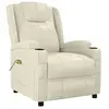 Image de Fauteuil De Massage Blanc Crème Similicuir Vidaxl