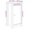 Image de Buffet 39x35x80 Cm Bois Massif De Pin Vidaxl