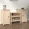 Image de vidaXL 2x Buffets Armoires de Rangement Meubles de Rangement Armoires Latérales Salle de Séjour Salon 39x35x80 cm Bois 813725
