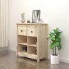 Image de Buffet 70x35x80 Cm Bois Massif De Pin Vidaxl