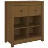 Image de Vidaxl buffet marron miel 70x35x80 cm bois massif de pin