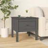 Image de Table D'appoint Gris 50x50x49 Cm Bois Massif De Pin Vidaxl