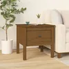 Image de Table D'appoint Marron Miel 50x50x49 Cm Bois Massif De Pin Vidaxl