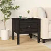 Image de Table D'appoint Noir 50x50x49 Cm Bois Massif De Pin Vidaxl