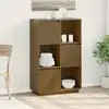 Image de Buffet Marron Miel 74x35x117 Cm Bois Massif De Pin Vidaxl