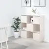 Image de Buffet Blanc 110,5x35x117 Cm Bois Massif De Pin Vidaxl
