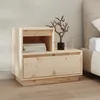 Image de Table De Chevet 60x34x51 Cm Bois De Pin Solide Vidaxl