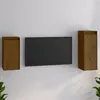 Image de Meubles Tv 2 Pcs Marron Miel Bois Massif De Pin Vidaxl
