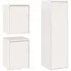 Image de Meubles Tv 3 Pcs Blanc Bois Massif De Pin Vidaxl