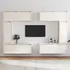 Image de Meubles Tv 6 Pcs Blanc Bois Massif De Pin Vidaxl