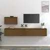 Image de Meubles Tv 3 Pcs Marron Miel Bois Massif De Pin Vidaxl