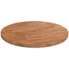 Image de Dessus De Table Rond Marron Clair Ø30x1,5 Cm Bois Chêne Traité Vidaxl