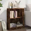 Image de Bibliothèque Chêne Fumé 60x24x76 Cm Bois D'ingénierie Vidaxl