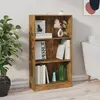 Image de Bibliothèque Chêne Fumé 60x24x109 Cm Bois D'ingénierie Vidaxl