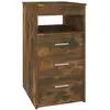 Image de Armoire À Tiroirs Chêne Fumé 40x50x76 Cm Bois D'ingénierie Vidaxl