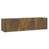 Image de Vidaxl armoire murale tv chêne fumé 120x30x30 cm bois d'ingénierie
