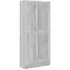Image de Bibliothèque Sonoma Gris 82,5x30,5x185,5 Cm Bois D'ingénierie Vidaxl