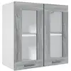 Image de Vidaxl armoire en verre suspendue sonoma gris bois d'ingénierie