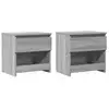 Image de Vidaxl tables de chevet 2 pcs sonoma gris 40x30x39cm bois d'ingénierie