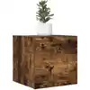 Image de Meuble Tv Mural Chêne Fumé 30,5x30x30 Cm Vidaxl