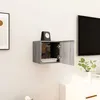 Image de vidaXL Meuble TV mural Sonoma gris 305x30x30 cm 815138