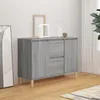 Image de Buffet Sonoma Gris 101x35x70 Cm Bois D'ingénierie Vidaxl