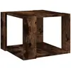 Image de Table Basse Chêne Fumé 40x40x30 Cm Bois D'ingénierie Vidaxl