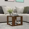 Image de vidaXL Table basse Chêne marron 40x40x30 cm Bois dingénierie 815170