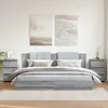 Image de vidaXL Tables de chevet 2 pcs Sonoma gris 40x35x625cm Bois ingénierie 815174