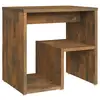 Image de Vidaxl table de chevet chêne fumé 40x30x40 cm bois d'ingénierie