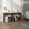 Image de Tables De Chevet 2 Pcs Chêne Marron 40x30x40 Cm Bois Ingénierie Vidaxl
