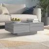 Image de vidaXL Table basse Sonoma gris 90x60x31 cm Bois dingénierie 815196