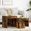 Image de Tables Gigognes 3 Pcs Chêne Fumé Bois D'ingénierie Vidaxl