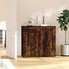 Image de Buffet Chêne Fumé 80x36x75 Cm Bois D'ingénierie Vidaxl