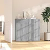 Image de Buffet Sonoma Gris 80x36x75 Cm Bois D'ingénierie Vidaxl