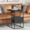 Image de Table D'appoint Noir 55x36x59,5 Cm Bois D'ingénierie Vidaxl
