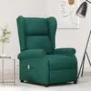 Image de Fauteuil Inclinable Électrique À Oreilles Vert Foncé Tissu Vidaxl