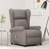 Image de Fauteuil Inclinable Électrique À Oreilles Taupe Tissu Vidaxl