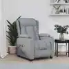Image de Fauteuil Électrique De Massage Gris Clair Tissu Vidaxl