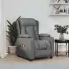 Image de Fauteuil Électrique De Massage Gris Foncé Tissu Vidaxl