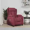 Image de Fauteuil Électrique De Massage Bordeaux Tissu Vidaxl