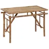 Image de vidaXL Table de jardin pliable 115x50x75 cm Bambou 341745