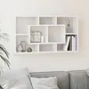 Image de Étagère Murale 8 Compartiments Blanc Brillant Vidaxl