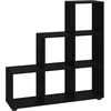 Image de Bibliothèque Escalier Noir 107 Cm Bois D'ingénierie Vidaxl