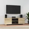 Image de 342616 vidaXL Meuble TV Chêne sonoma 120x405x35 cm Bois dingénierie