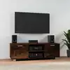 Image de Meuble Tv Chêne Fumé 120x40,5x35 Cm Bois D'ingénierie Vidaxl