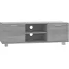 Image de Meuble Tv Sonoma Gris 120x40,5x35 Cm Bois D'ingénierie Vidaxl