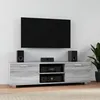 Image de 342627 vidaXL Meuble TV Sonoma gris 140x405x35 cm Bois dingénierie