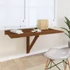 Image de Table murale pliable Chêne marron 100x60x56cm Bois d ingénierie