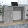 Image de Bureau Avec Tiroir Et Armoire Sonoma Gris 100x40x73 Cm Vidaxl